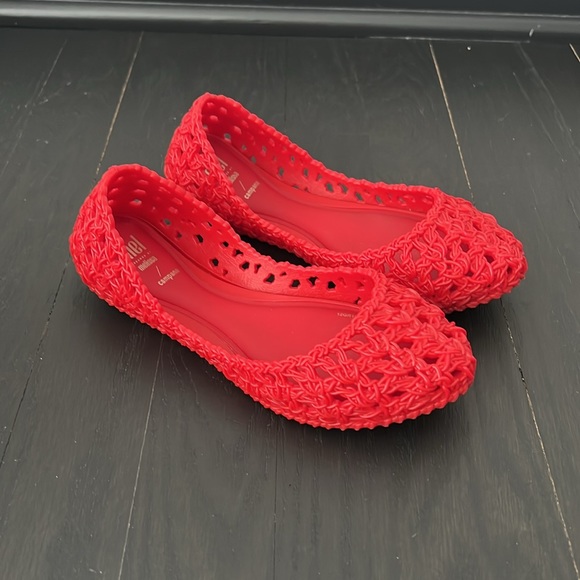 Mini Melissa campana ballet flat in red size 1 - Picture 4 of 12